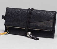 鮫革製道中財布