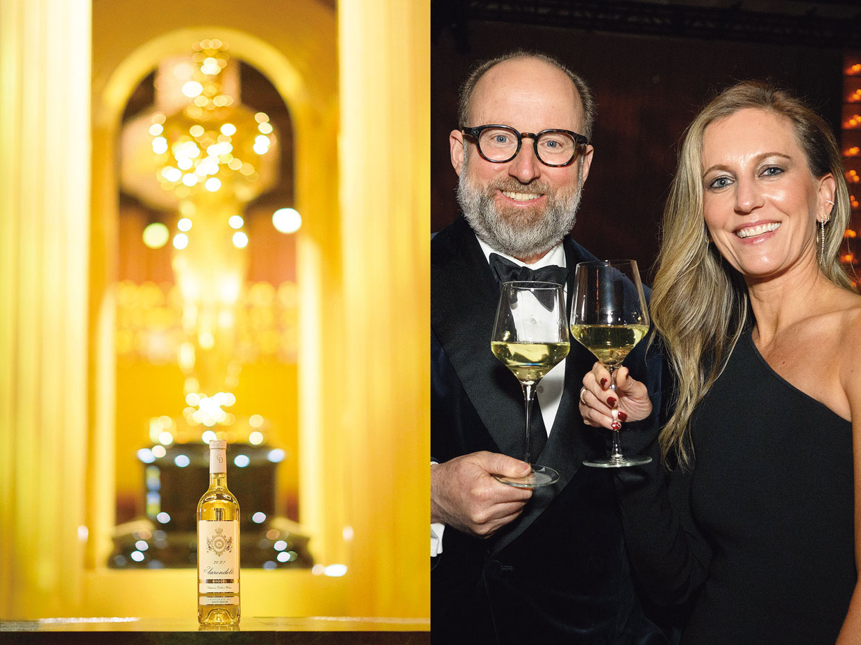 （左）ドメーヌ・クラレンス・ディロン（右）ロベール皇子と姪のソフィー・ブライアン博士&emsp;&copy;A.M.P.A.S