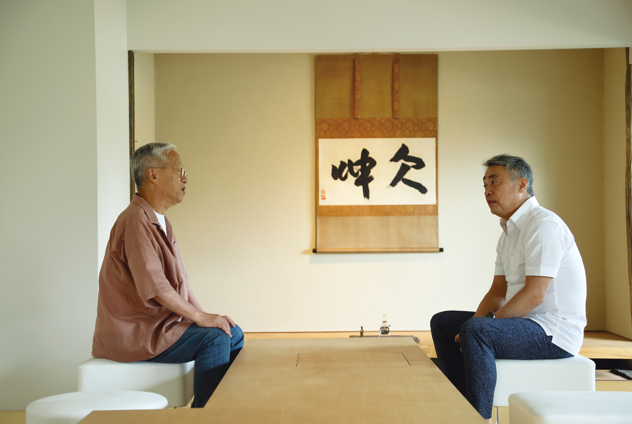 （左）杉本博司（新素材研究所）／（右）神田裕行（日本料理かんだ）