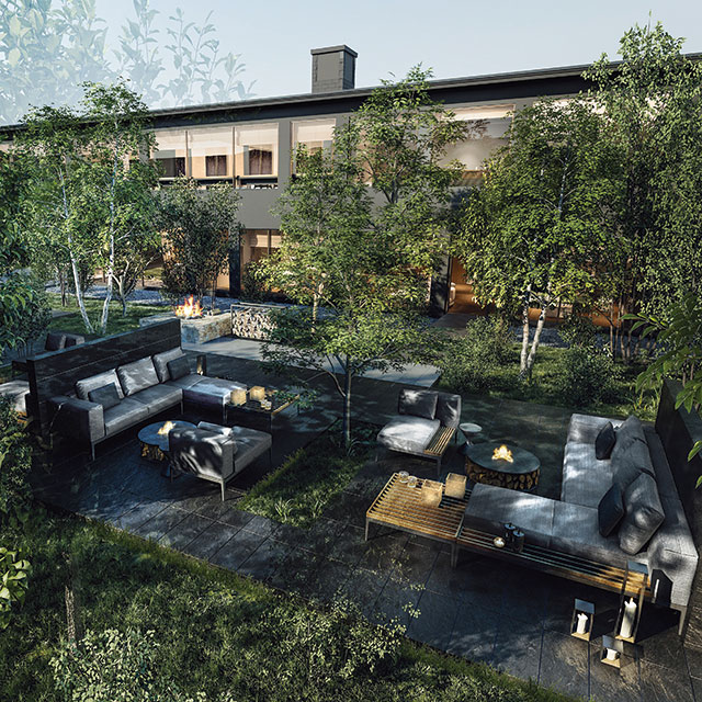 静謐を満喫する森のリゾート