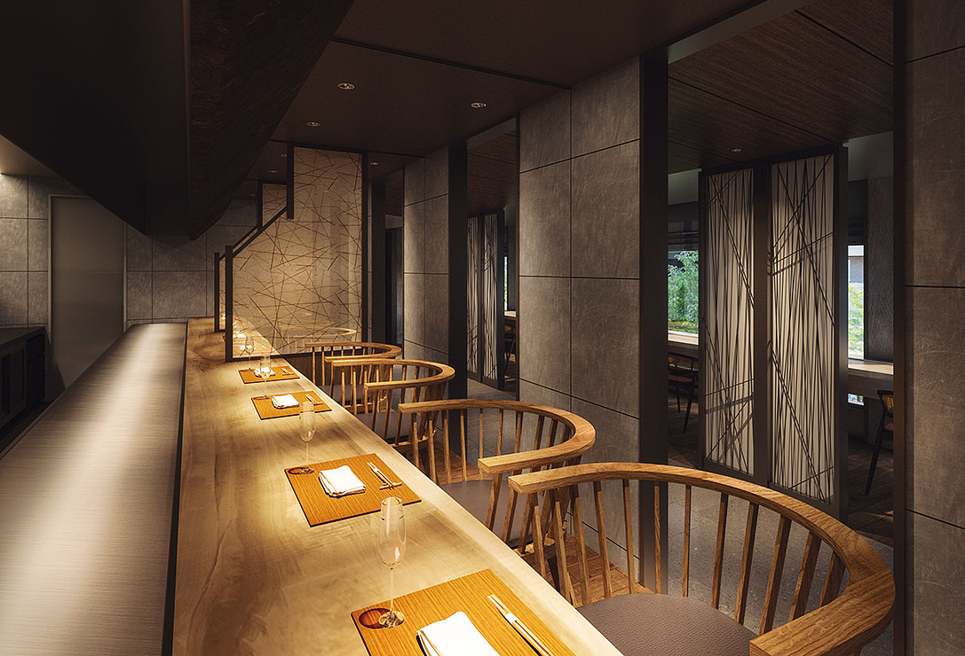 ふふ&ensp;旧軽井沢&ensp;静養の森。鉄板焼きのレストラン