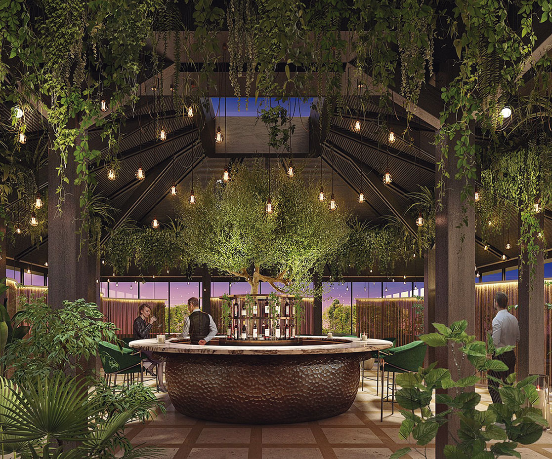 ふふ&ensp;軽井沢&ensp;陽光の風。開放的なラウンジ