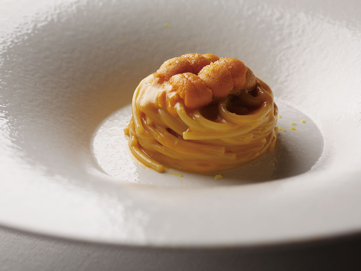 ブルガリ&nbsp;イル・リストランテ&nbsp;ルカ・ファンティン、ウニをたっぷり使ったスペシャリテ