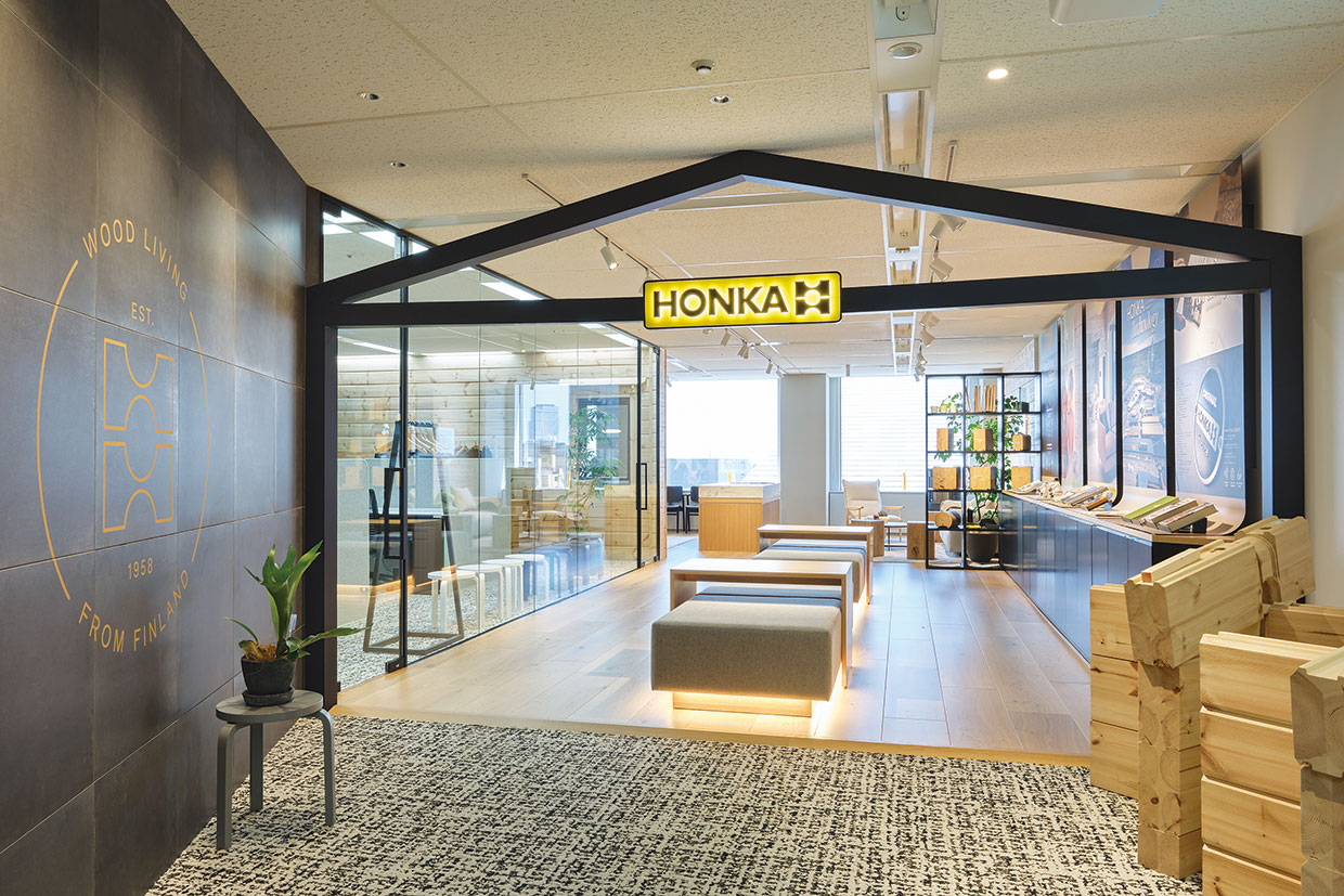 初台にあるホンカ・ジャパンのショールームは、駅直結のビル内というアクセスのよさ