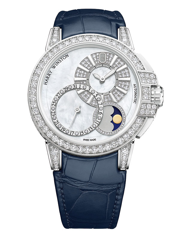 HARRY&nbsp;WINSTON。HW&nbsp;オーシャン・デイト&nbsp;ムーンフェイズ&nbsp;オートマティック&nbsp;42mm