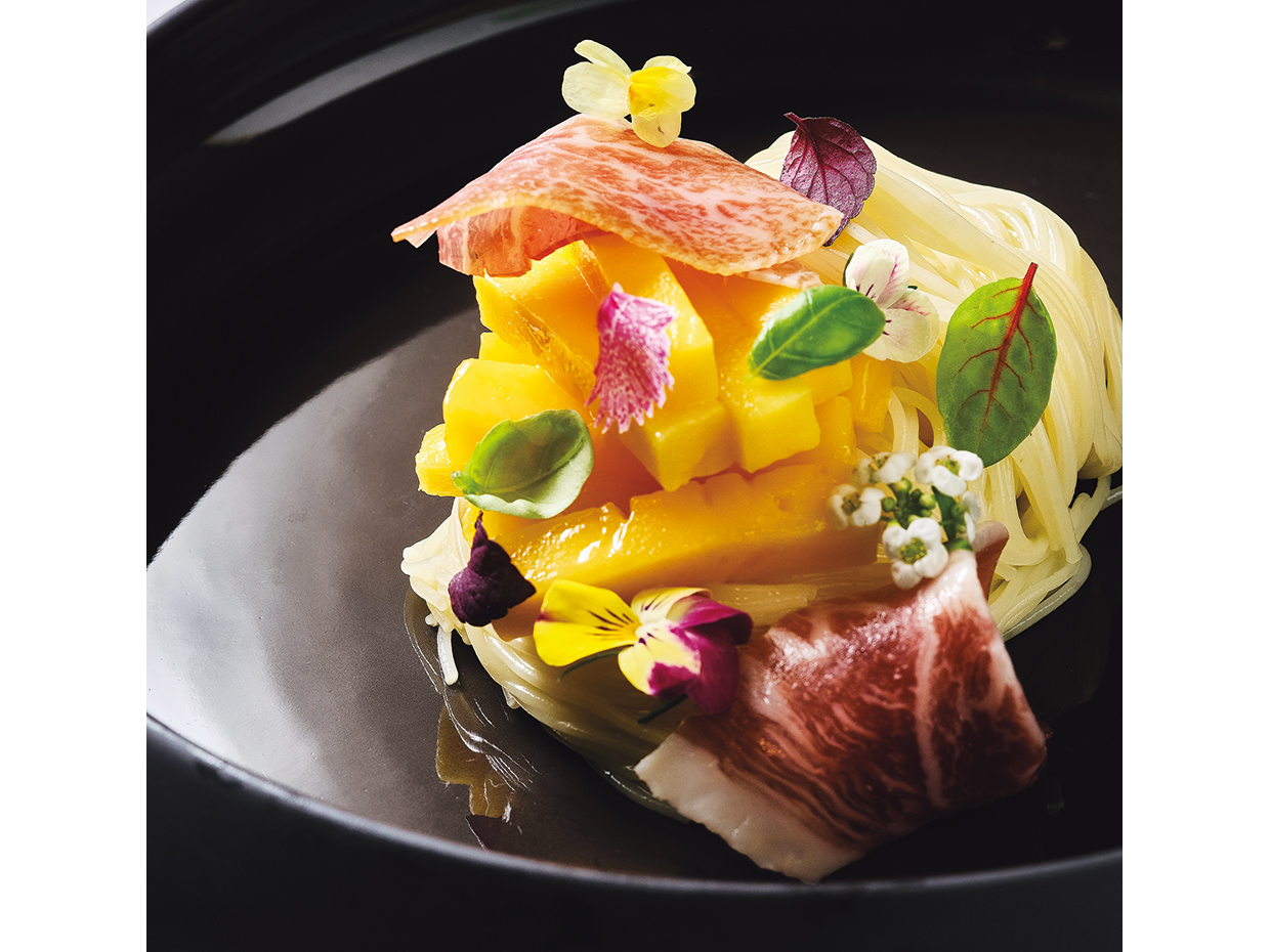 星のや沖縄。冷製カッペリーニ