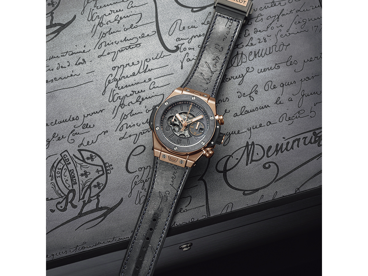 ウブロ ビッグ・バン ウニコ ベルルッティ アルミニオ キングゴールド