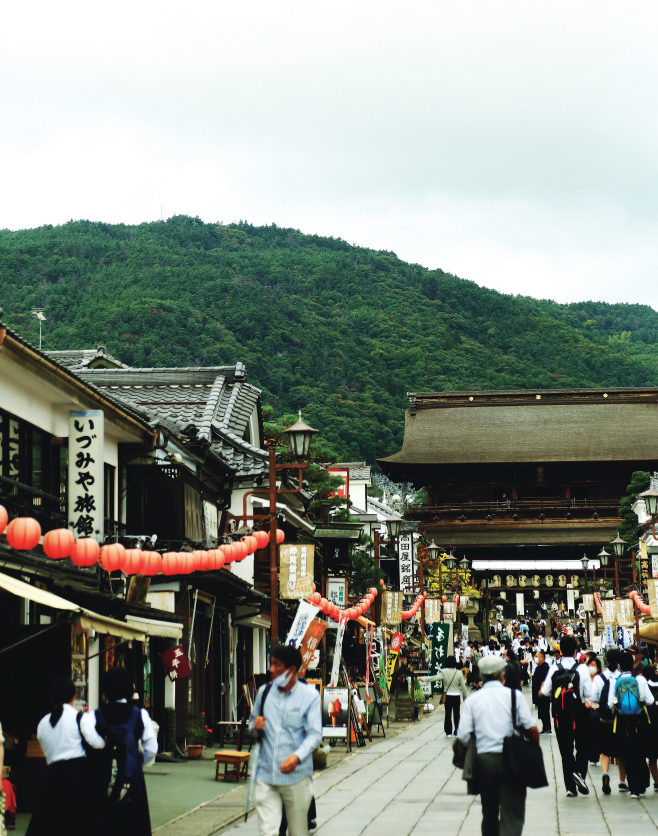 善光寺平　晩秋のにぎわい
